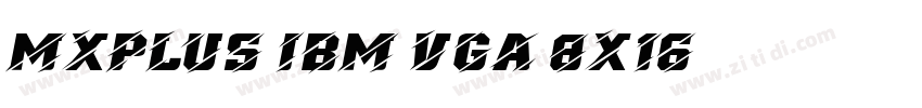MxPlus IBM VGA 8x16字体转换